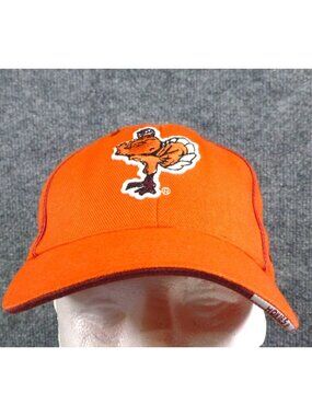 Virginia Tech Hokies‎ Orange Adjustable Hat With Embroidered Mascot By Colosseum